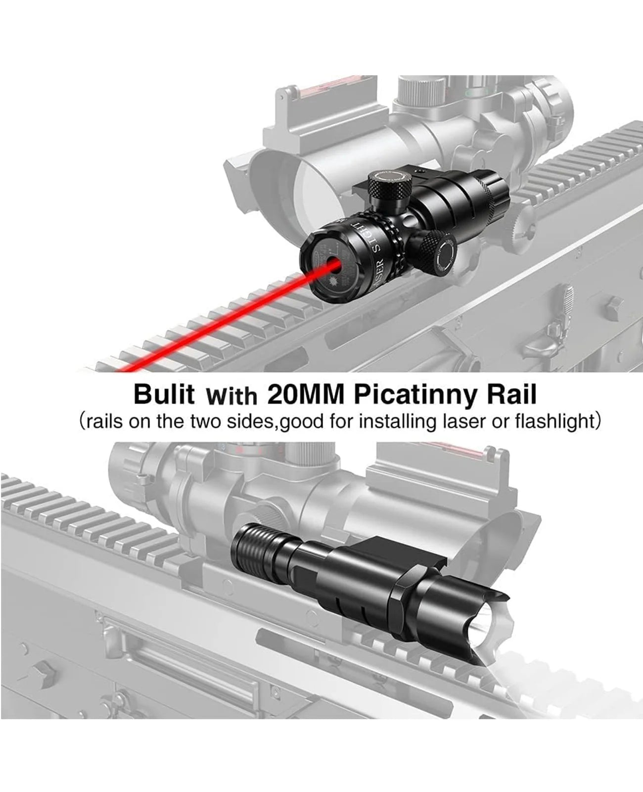 ArrowOptic® 4x32 Tactical Rifle Scope with Fiber Optics