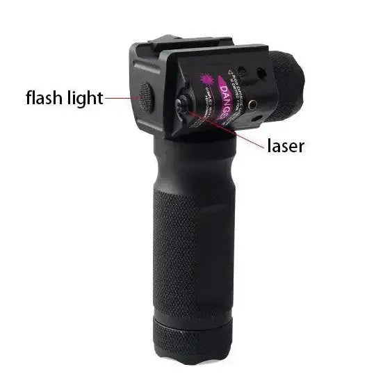 3-In-1 Tactical Foregrip with Flash Light & Green Laser - ArrowOptic