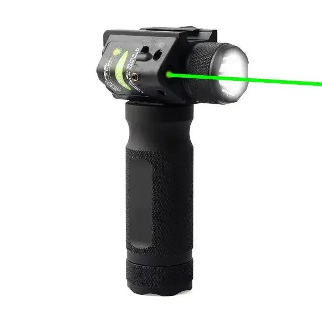 3-In-1 Tactical Foregrip with Flash Light & Green Laser - ArrowOptic