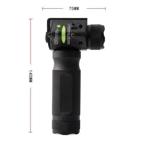 3 - In - 1 Tactical Foregrip with Flash Light & Green Laser - ArrowOptic