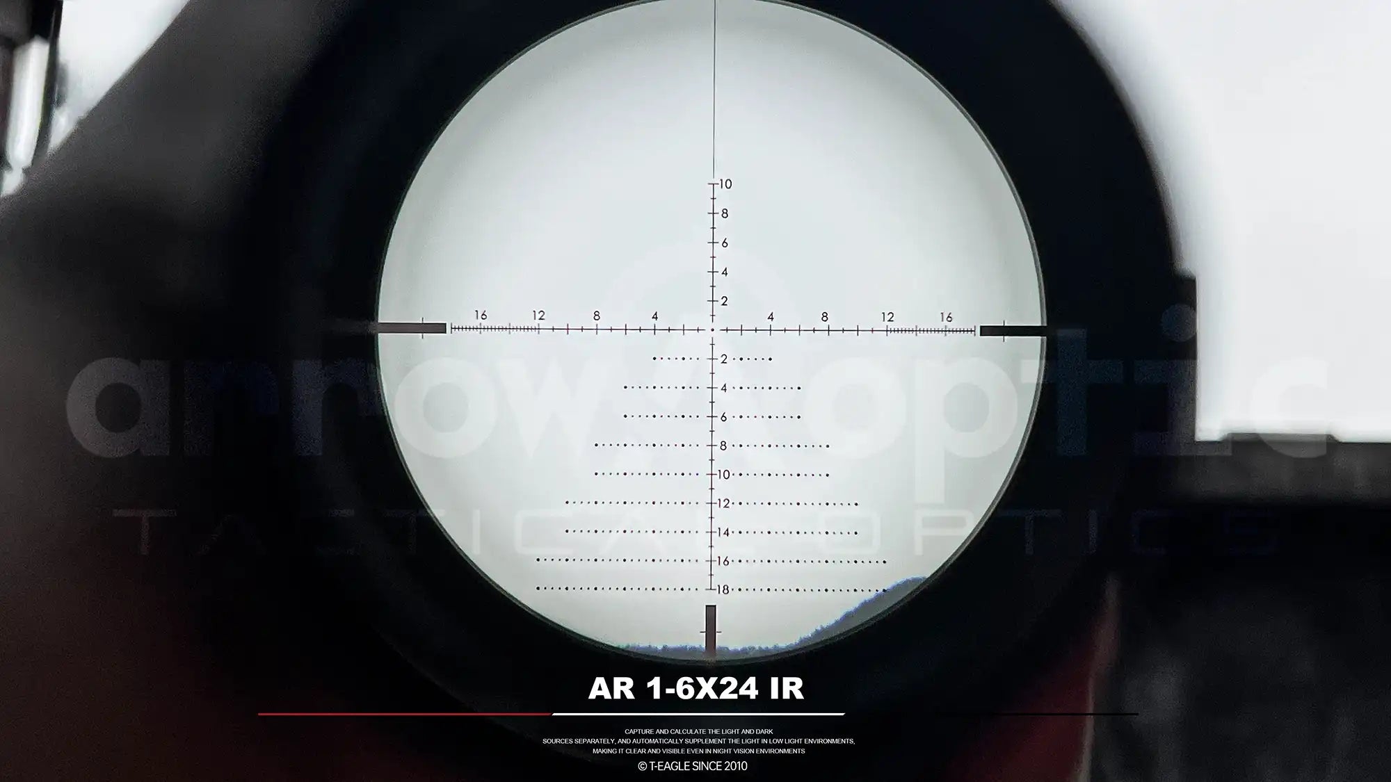 T-Eagle Tactic LPVO Riflescope AR 1-6×24 IR SFP 1/5 MOA