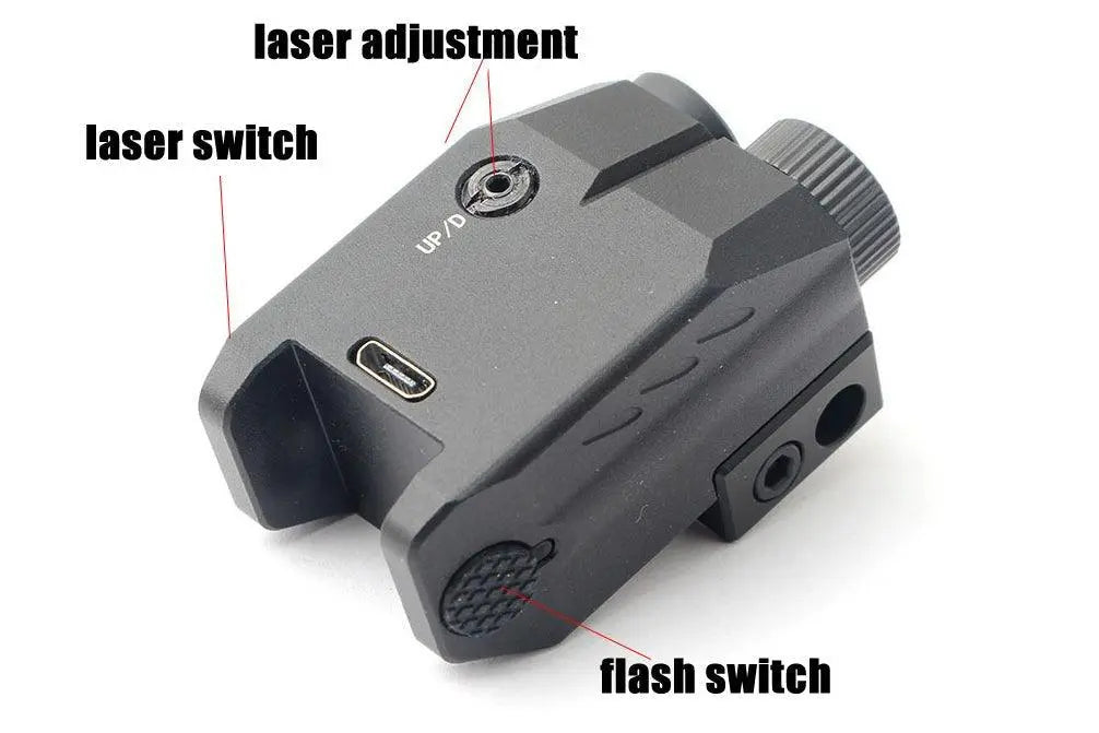 Tactical Flashlight Dual Laser Combo 9917 - ArrowOptic