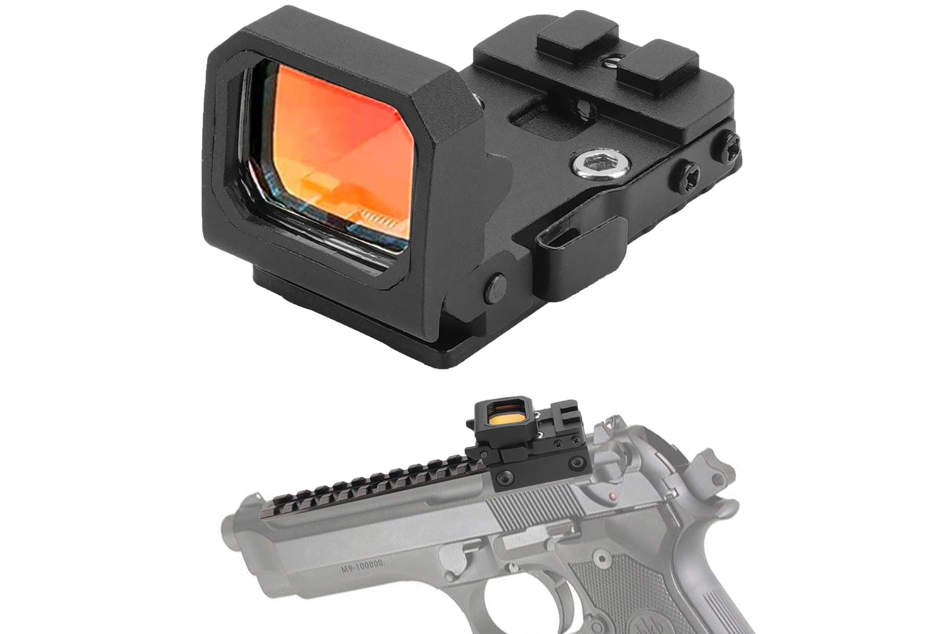 ArrowOptic® Mini Folding Flip Up Pistol Red Dot Sight 3 MOA S2 - ArrowOptic