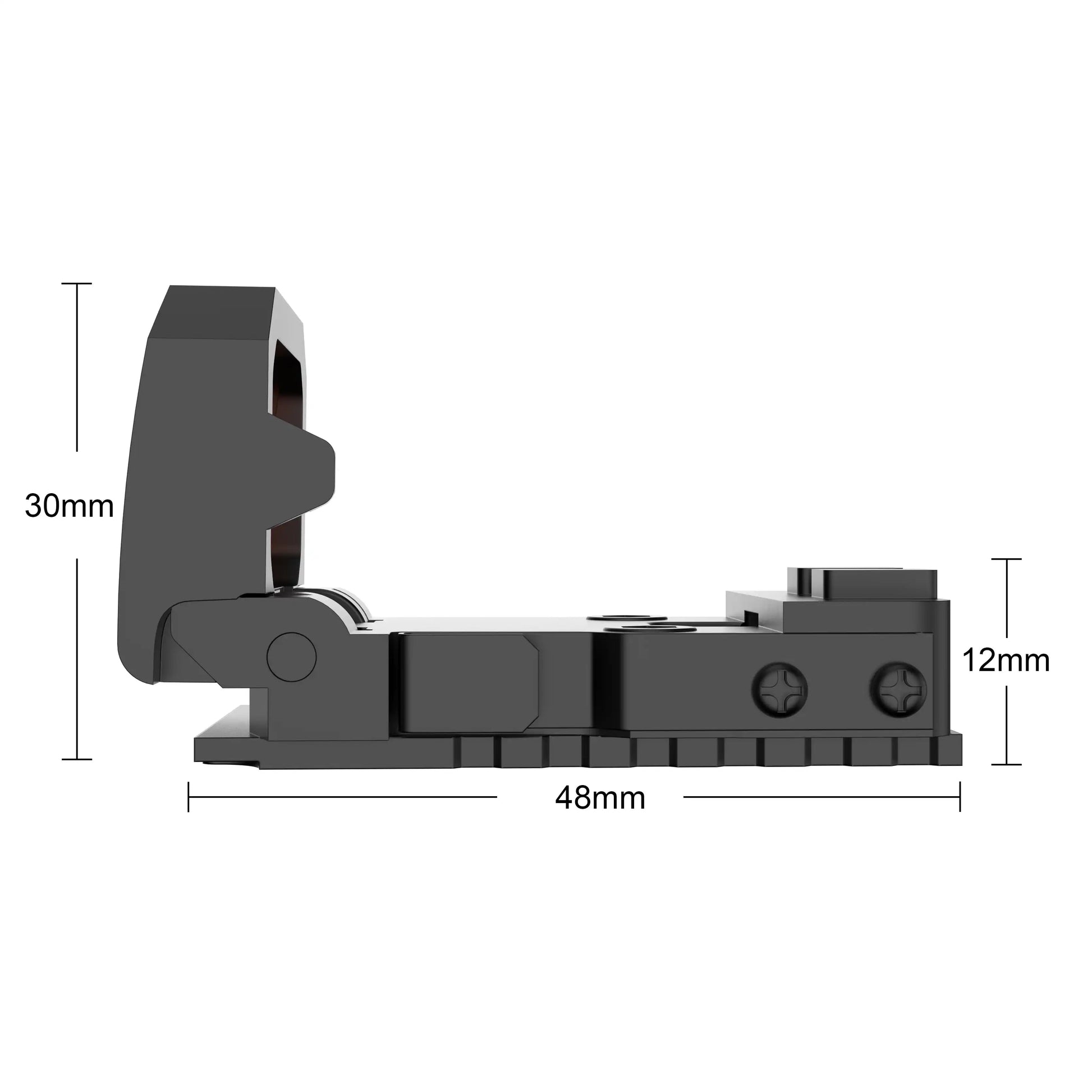 Mini Folding Flip Up Pistol Red Dot Sight 3 MOA S2 - ArrowOptic