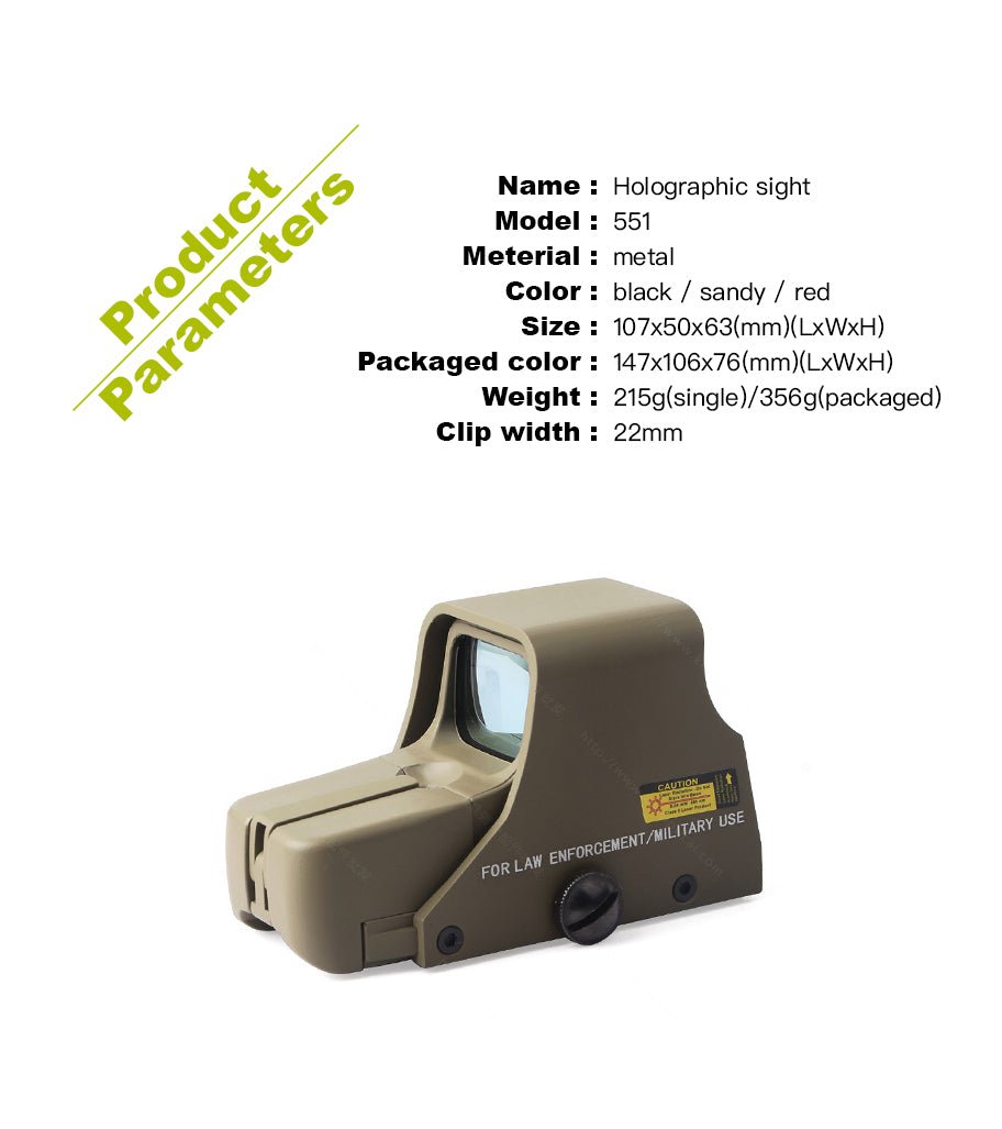 551 practical electronic holographic sight 20mm - AmmoNook