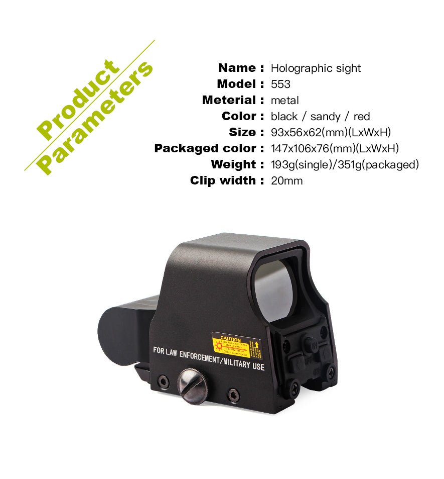 553 practical electronic holographic sight mini 20mm - AmmoNook