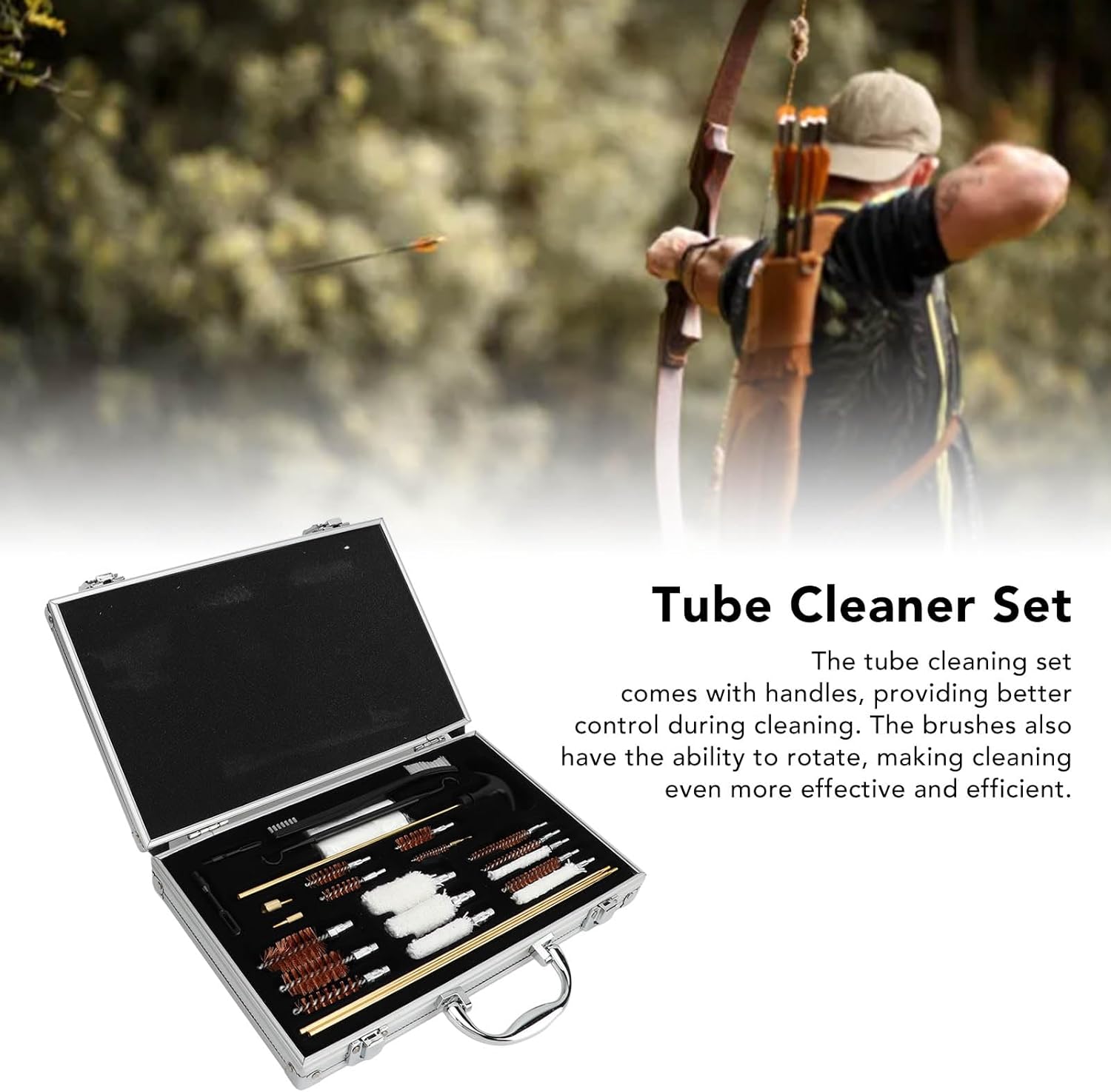 Tube Brush Set, Pipe Cleaners Multifunctional Tube Cleaners Copper Reusable 4.5mm 5.5mm 6.35mm 7.62mm 12mm 14mm 16mm Pipe Brush Set for 17mm 22mm 45mm Mouth - AmmoNook